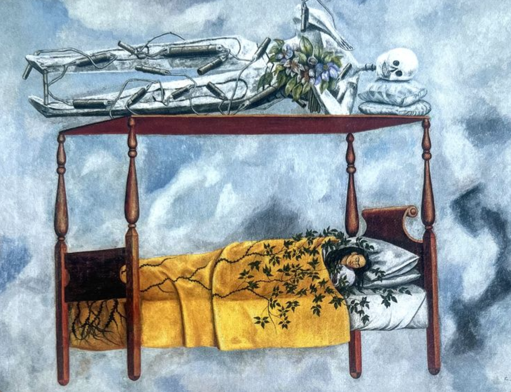 FRIDA KAHLO- EL SUEÑO (LA CAMA) (1940)